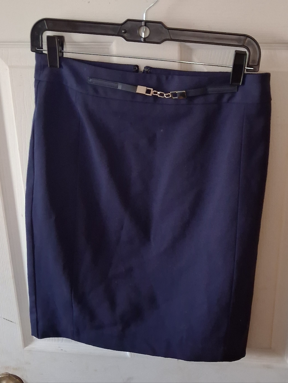 Metaphor Women's Navy Blue Career Casual Skirt. Lined. Size 6